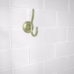 Glacier Bay Cooperton Double Robe Hook in Brushed Nickel, Zinc Alloy thumbnail 2