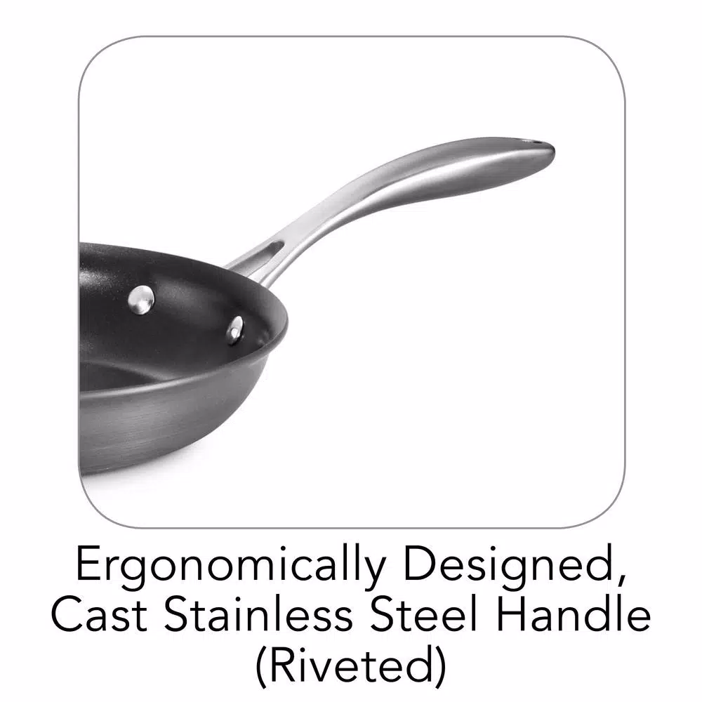 Tramontina Gourmet 8 in. Hard-Anodized Aluminum Frying Pan, Slate Gray