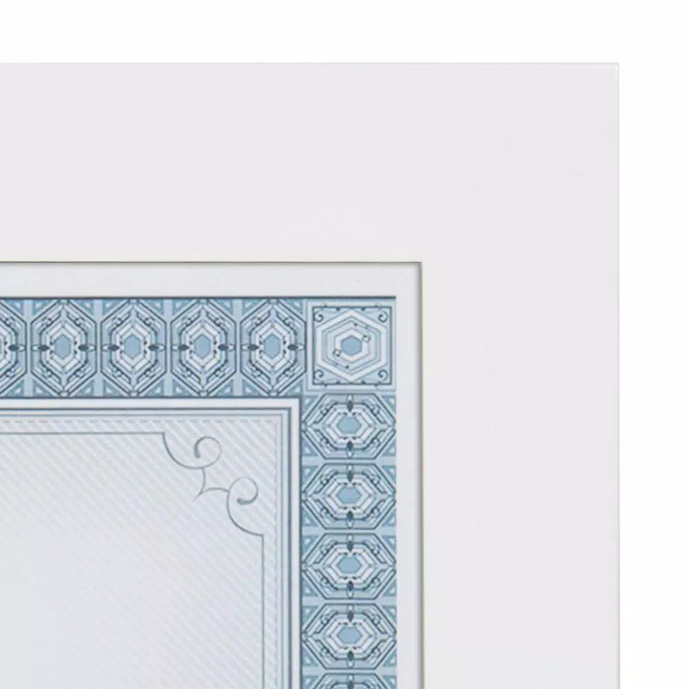 DesignOvation Museum 8.5 x 11 in. White Document Frames, Set of 4