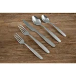 Cambridge Silversmiths Southview Sand 20-Piece 18/0 Stainless Steel Flatware Set, Service for 4 thumbnail 3