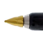 Ideal Titanium Nitride Coated Step Drill Bit, 1/4 in. to 1-1/8 in., Double-Fluted thumbnail 4
