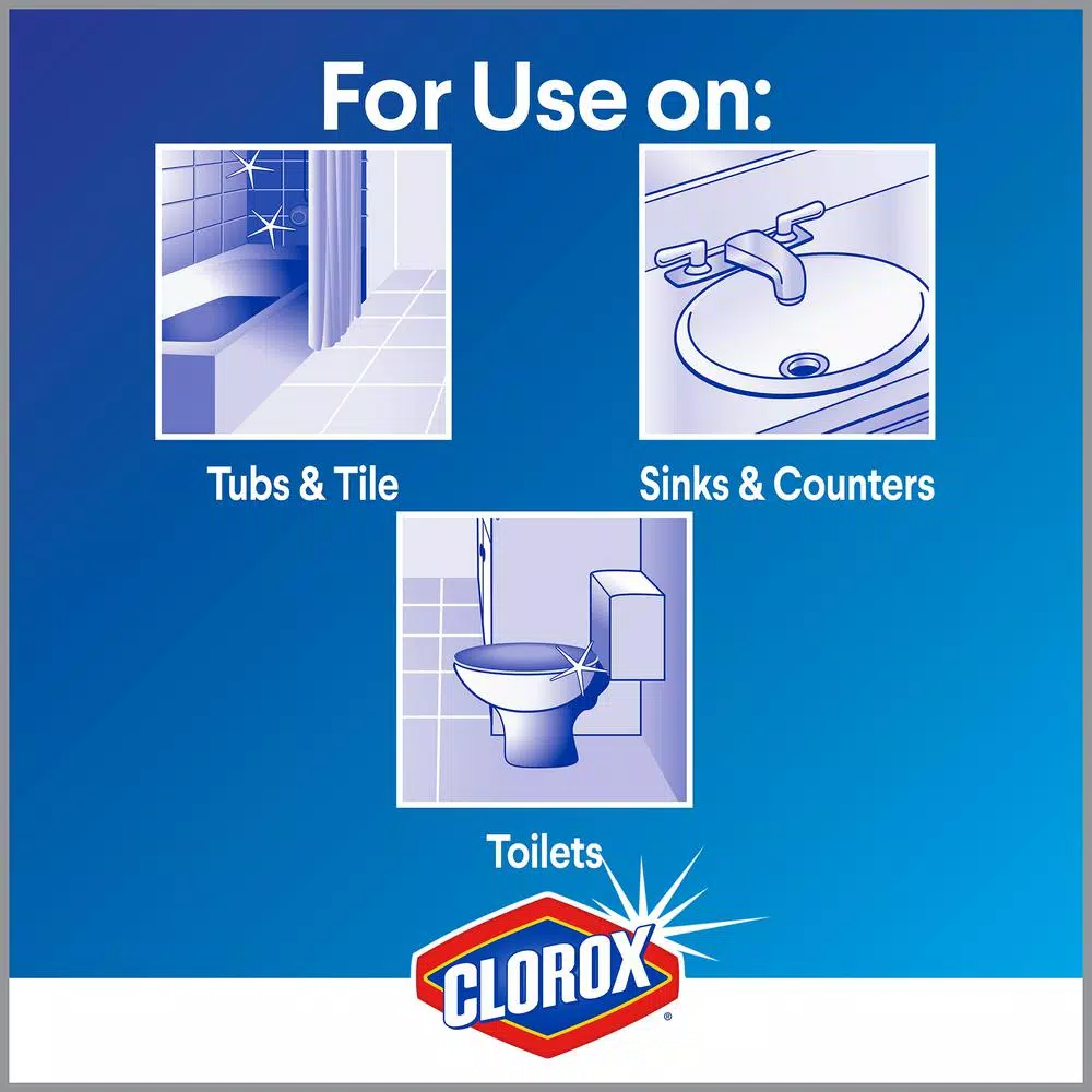 Clorox Disinfecting Bathroom Cleaner Spray, Bleach-Free, 30 oz. (2-Pack)