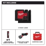 Milwaukee Green 3-Point Rechargeable Laser Level with REDLITHIUM USB Battery thumbnail 3