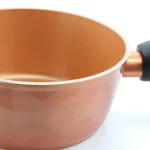 Gibson Home Hummington 1.7 qt. Aluminum Ceramic Nonstick Sauce Pan with Glass Lid, Metallic Copper thumbnail 3