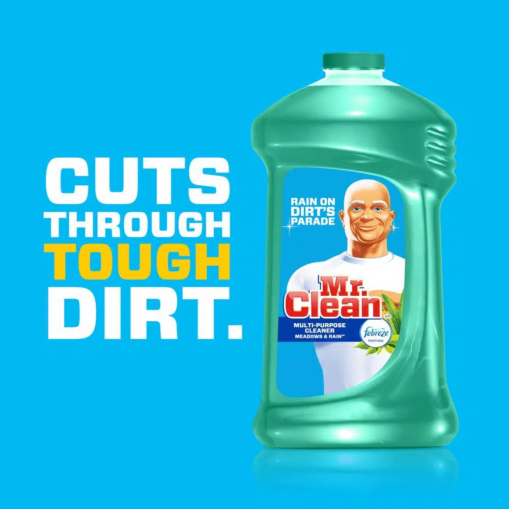 Mr. Clean Multi-Surface Liquid Cleaner with Febreze Meadows and Rain, 1 Gallon