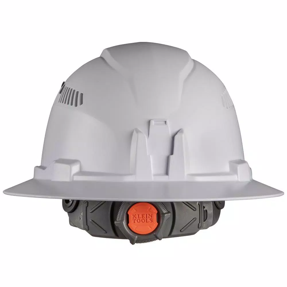 Klein Tools Vented Full Brim Style Hard Hat, Class C, Type 1, White