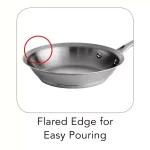 Tramontina Gourmet Prima 8 in. Stainless Steel Frying Pan, Tri-Ply Induction Ready thumbnail 3