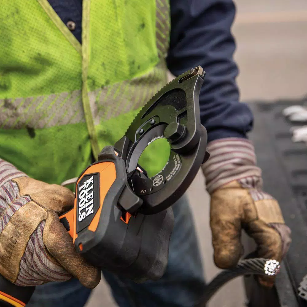 Klein Tools Battery-Operated Closed-Jaw Cable Cutter Kit with 20V 2 Ah Batteries & Charger