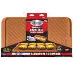 Gotham Steel 19.5 in. x 10.75 in. Ti-Ceramic Nonstick Reversible Double Grill and Griddle thumbnail 4