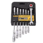 DEWALT DWMT74195 7-Piece SAE Ratcheting Flex Head Combination Wrench Set thumbnail 4