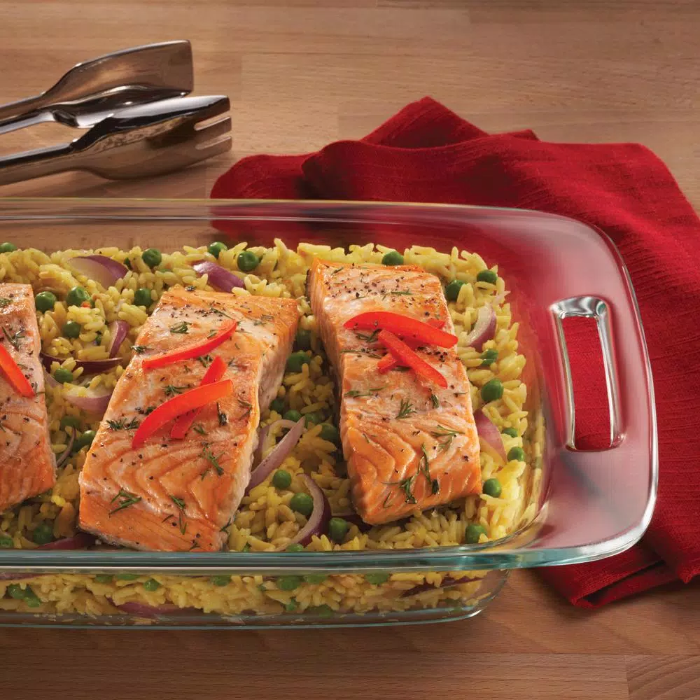 Pyrex Easy Grab Glass Bakeware Value Pack, 2-Piece Rectangular Baking Dish Set