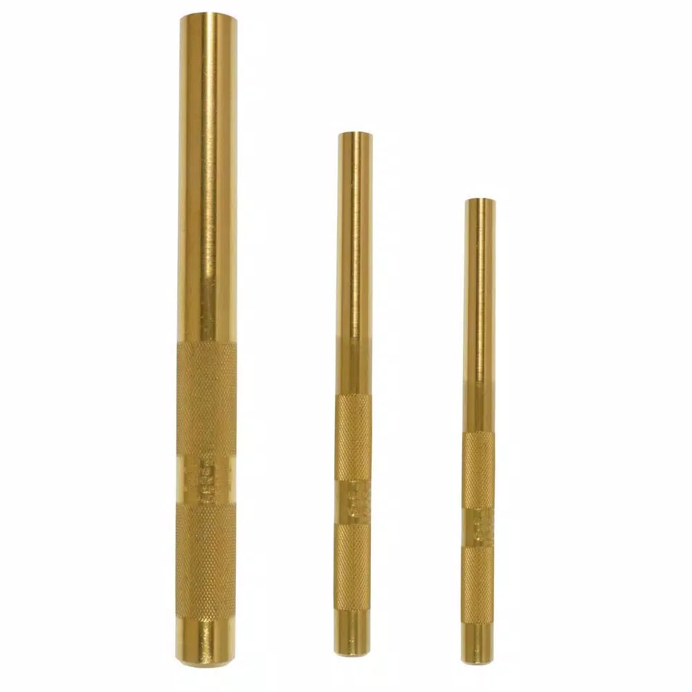Mayhew 61360 3-Piece Brass Drift Punch Set, Non-Marring & Non-Sparking