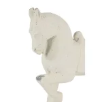 LITTON LANE Large Distressed White Horse Sculpture - Equestrian Fiberclay Statuary thumbnail 3
