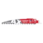 Milwaukee 6 in. Carbide Teeth Pruning Reciprocating Saw Blade, 3 TPI thumbnail 1