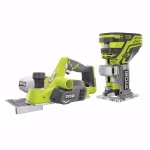 RYOBI 18V ONE+ Cordless 3-1/4 in. Planer and Fixed Base Trim Router Combo Kit (Tools Only) thumbnail 1