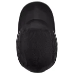 Skullerz 8955 Lightweight Vented Bump Cap Hat - Black Long Brim thumbnail 2