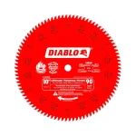 Diablo 10 in. x 90-Teeth Ultimate Polished Finish Carbide Saw Blade thumbnail 1