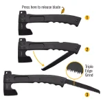 Camillus Camtrax 3-in-1 Hatchet, Folding Saw, and Hammer with Glass Filled Nylon Handle thumbnail 8