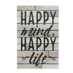 Stonebriar Collection Stonebriar Happy Mind Happy Life Wooden Wall Art Sign, 15 x 10 in. thumbnail 4