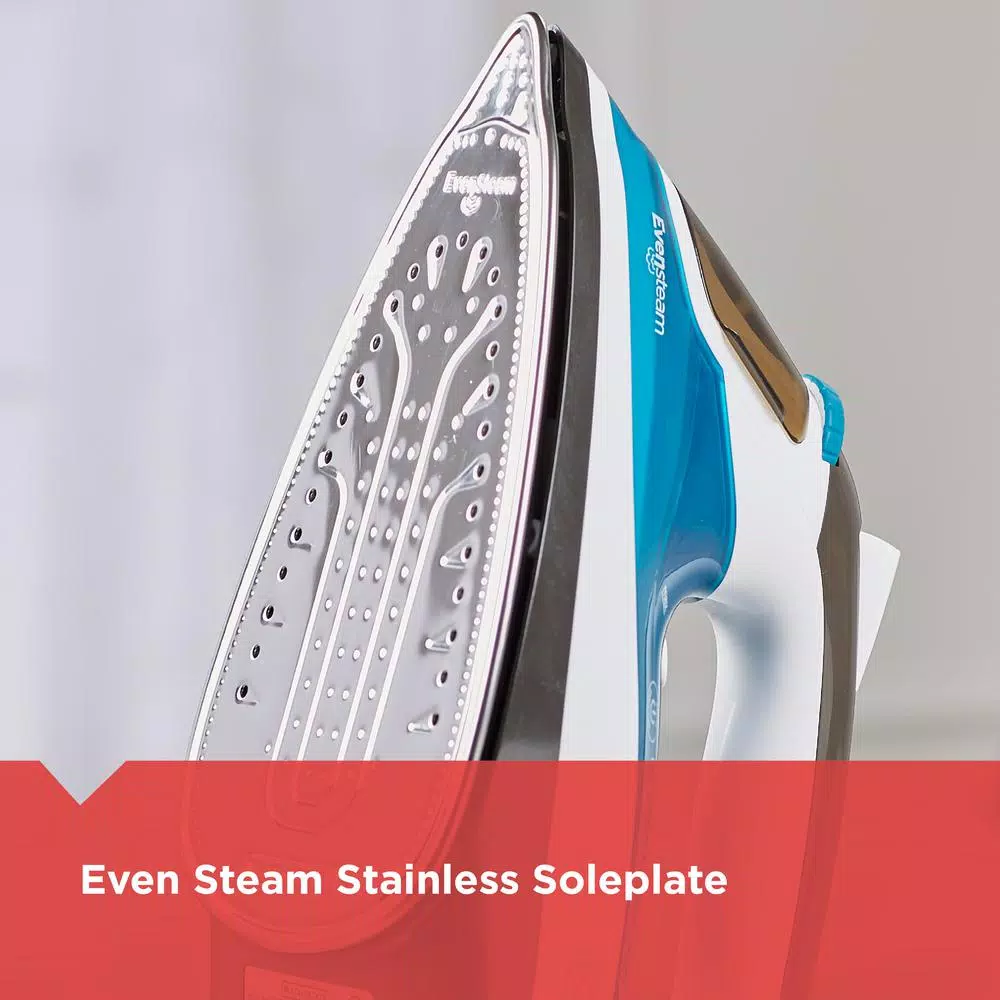 BLACK+DECKER One Step Steam Iron with Cord Reel and Smart Steam Control