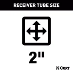 CURT Class 3 Trailer Hitch for Honda Odyssey, 2" Receiver, Black thumbnail 2