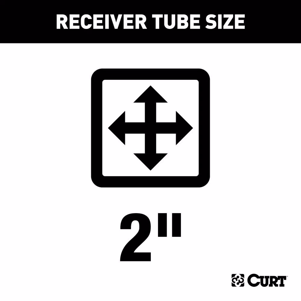 CURT Class 3 Trailer Hitch for Honda Odyssey, 2" Receiver, Black