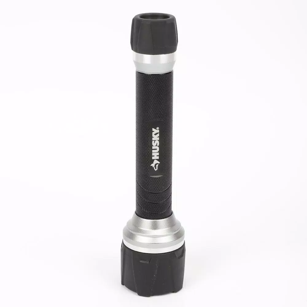 Husky 120 Lumen LED Flashlight, Durable Aluminum, 3 Modes, Waterproof & Impact Resistant