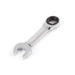 TEKTON 19 mm Stubby Ratcheting Combination Wrench, 6-Point Box End thumbnail 1