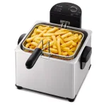 T-fal Triple-Basket Deep Fryer, 4L Capacity, Stainless Steel with Adjustable Thermostat thumbnail 1
