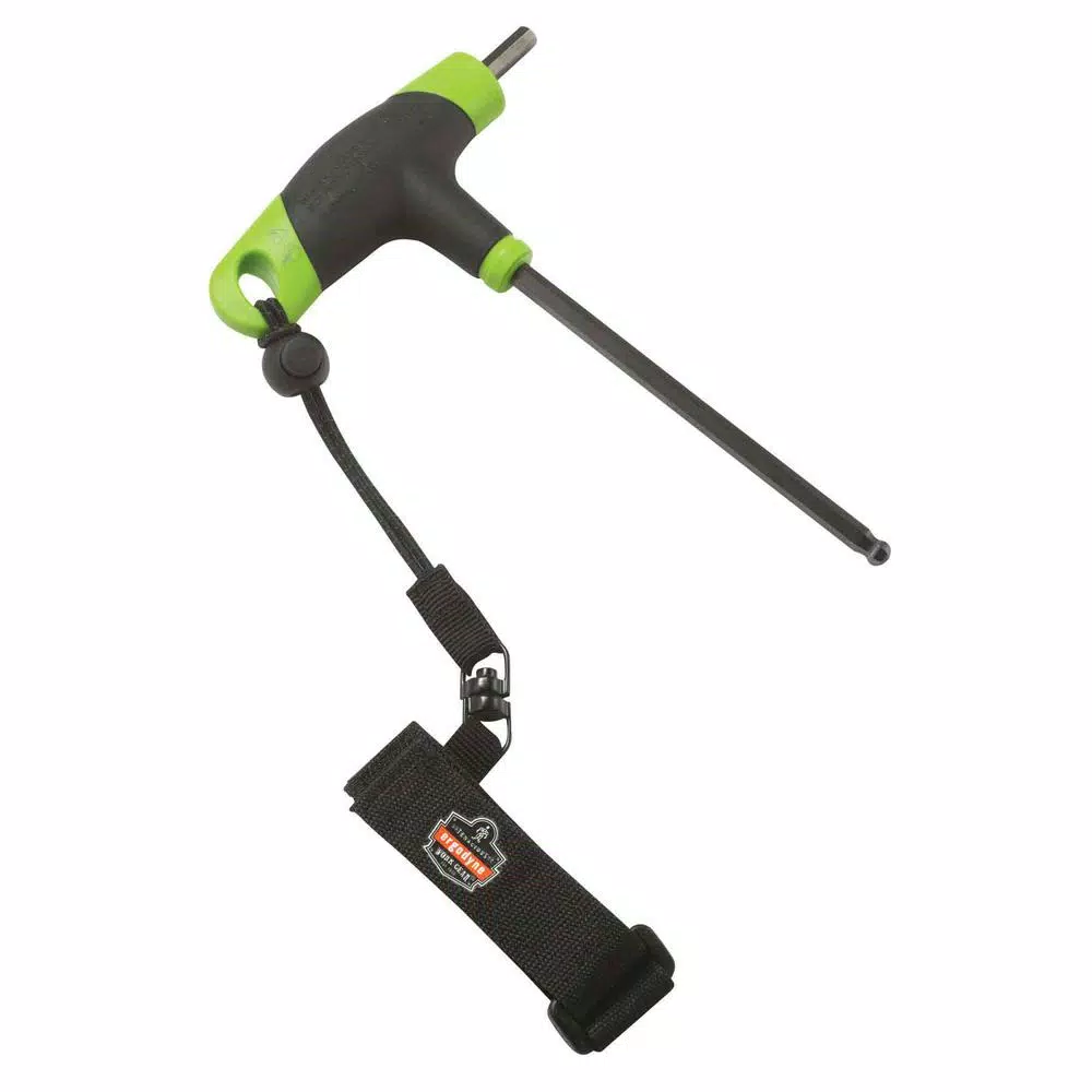 Ergodyne Squids 3115 Adjustable Wrist Tool Lanyard, 2 lb. Capacity, Black