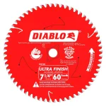 Diablo 7-1/4 in. 60-Tooth Ultra Finish Circular Saw Blade thumbnail 1