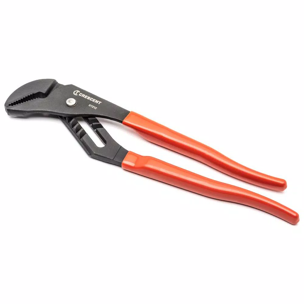 Crescent 12 in. Tongue and Groove Pliers, Straight Jaw, Black Oxide Finish