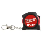 Milwaukee 6 ft. Keychain Tape Measure with Nylon Coated Blade thumbnail 1