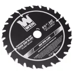 WEN 6.5 in. 24-Tooth Carbide-Tipped Thin-Kerf Track Saw Blade with PTFE Coating thumbnail 2