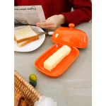 Sweese Porcelain Cute Butter Dish with Lid - Orange, 1 Piece thumbnail 3