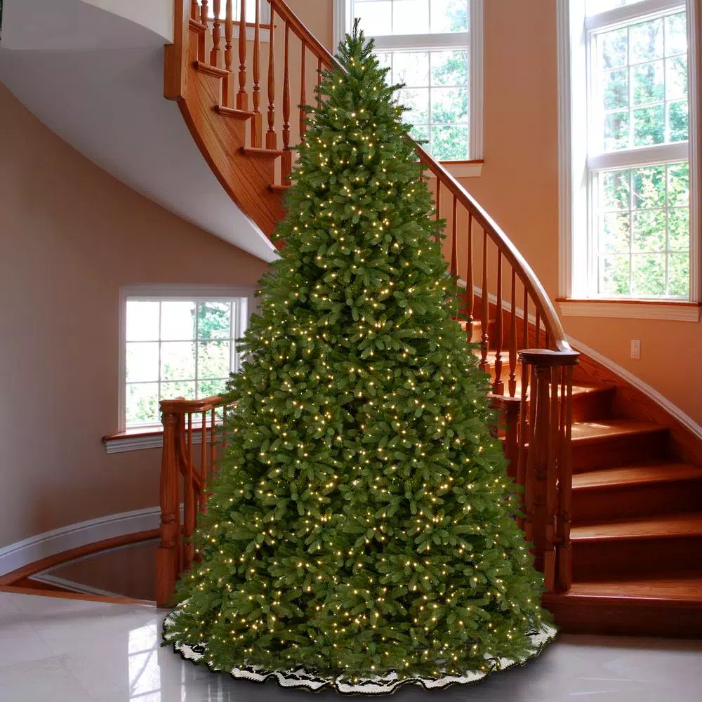 National Tree Company 12 ft. Jersey Fraser Fir Artificial Christmas Tree with 2000 Clear Lights