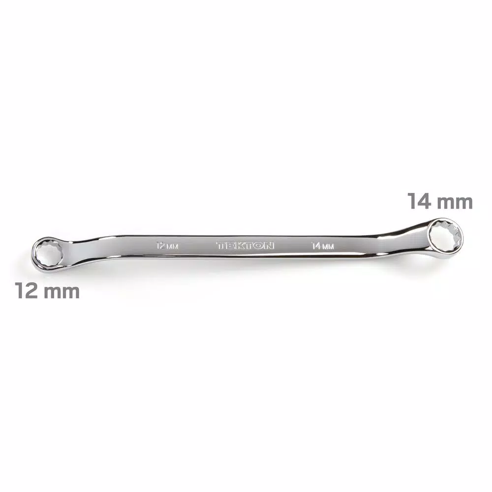 TEKTON 12 mm x 14 mm 45° Offset Double Box End Wrench