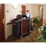 Rubbermaid Commercial Products Executive Series Storage and Trash Cover for Rubbermaid Commercial Cleaning Carts, Black thumbnail 3