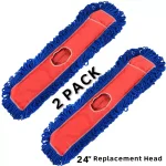 Alpine Industries 24 in. Microfiber Dust Dry Mop Replacement Head, 2-Pack thumbnail 4