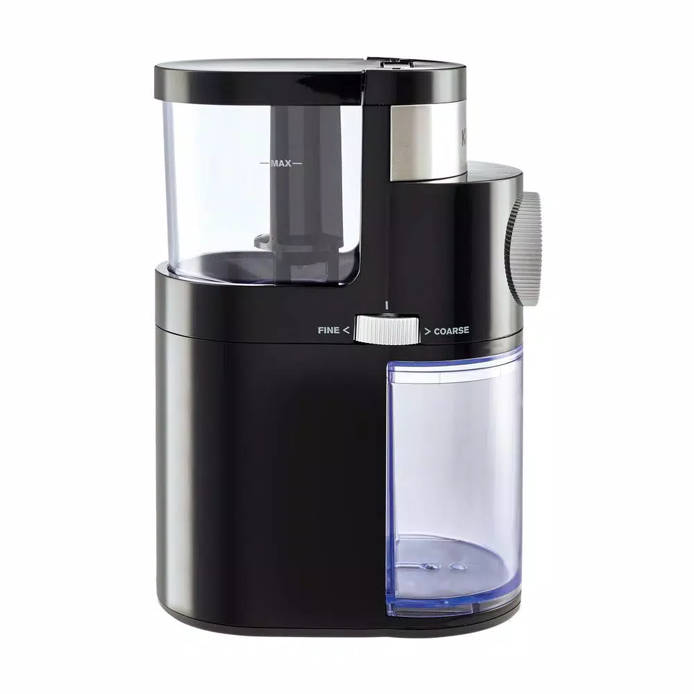 Krups GX5000 Professional Burr Coffee Grinder, 8 oz. Black Stainless Steel with 9 Grind Settings