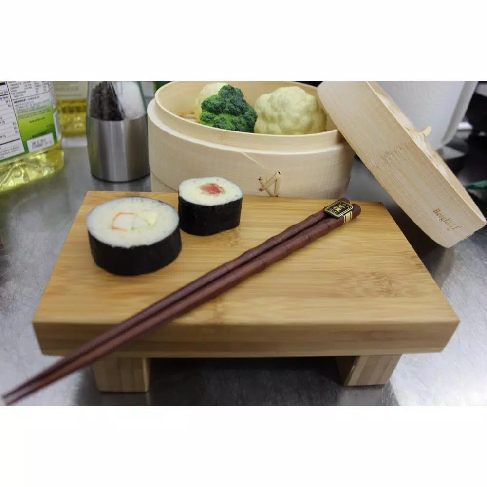BergHOFF 10 Pairs Multi-Colored Bamboo Wooden Chopsticks with Storage Box