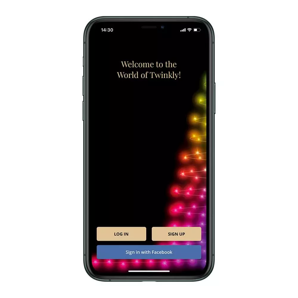 Unbranded Twinkly Spritzer 200-Count Multi-Color LED String Lights with Bluetooth and Wi-Fi