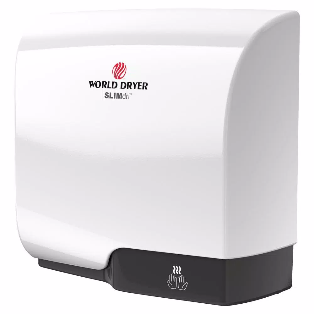 World Dryer SLIMdri L-973A Electric Hand Dryer - Brushed Stainless Steel