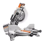 RIDGID 10 in. 15 Amp Dual Bevel Miter Saw with LED Cut Line & Universal Mobile Stand Combo thumbnail 4
