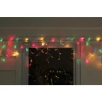 Northlight 7 ft. 100-Light Multi-Color Mini Icicle Lights with Lamp Lock, White Wire thumbnail 2