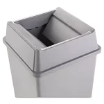 Rubbermaid Commercial Products Rubbermaid Commercial Untouchable Replacement Swing Top Lid, Grey, Square thumbnail 2