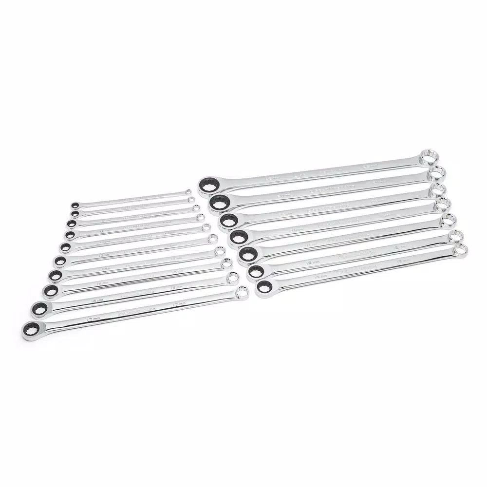 GEARWRENCH GearBox 17-Piece Metric Ratcheting Wrench Set, Double Box End Alloy Steel