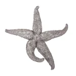 Unbranded Medium Starfish Wall Sculpture - Coastal Silver Pewter Resin Decor thumbnail 2