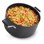 Calphalon Select by Calphalon 7 Qt. Hard-Anodized Aluminum Nonstick Stock Pot with Glass Lid, Black thumbnail 2