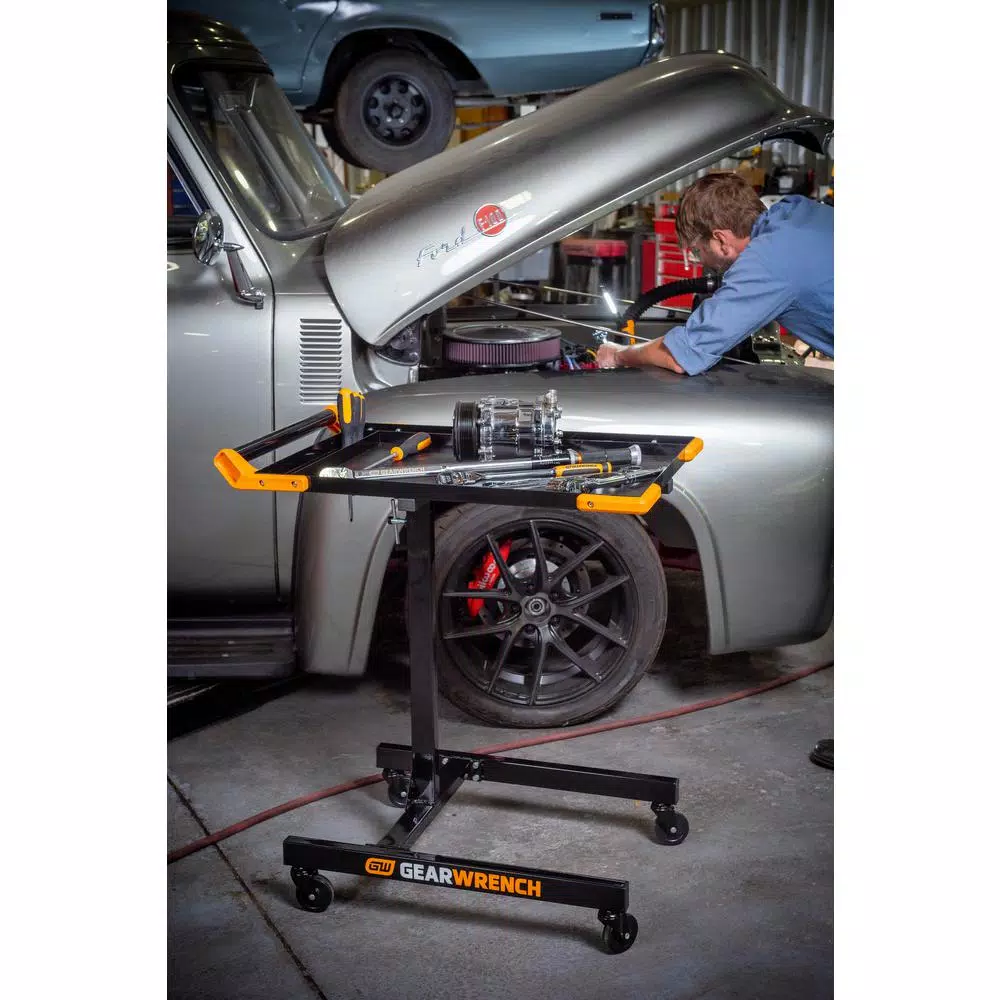 GearWrench Adjustable Height Mobile Work Table, 35 in. to 48 in.